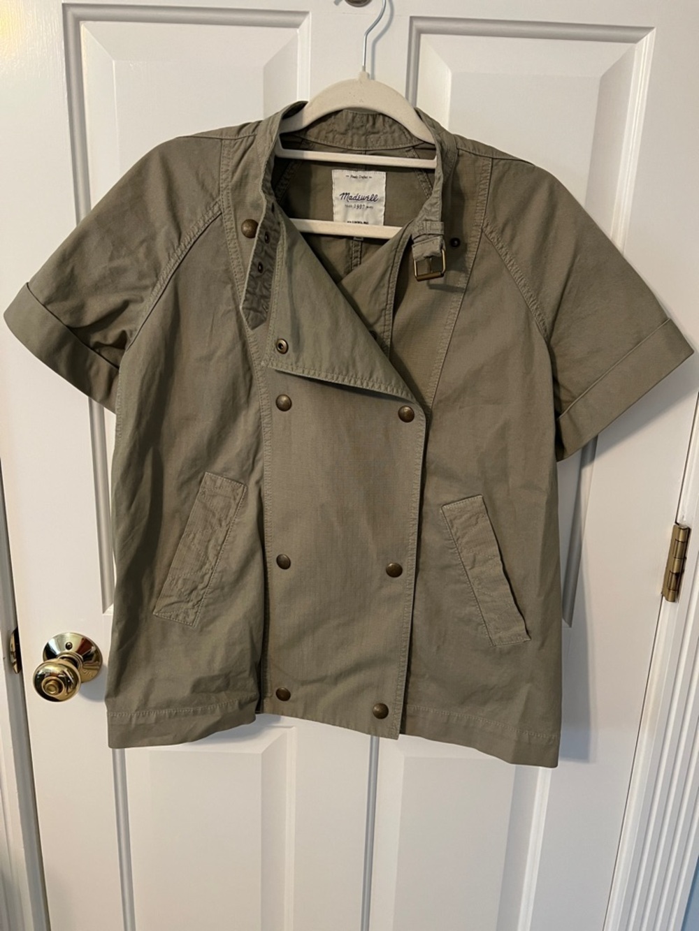 Madewell Short Sleeve Utility Jacket, Size XS